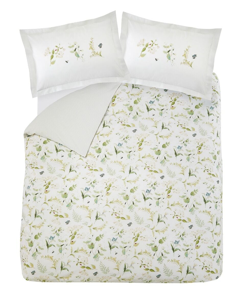 Sophie Allport Wild Floral Duvet Cover Set - Green