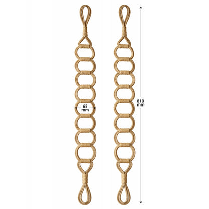 Laura Ashley Ardal Rope Tiebacks (Pair) - Jute