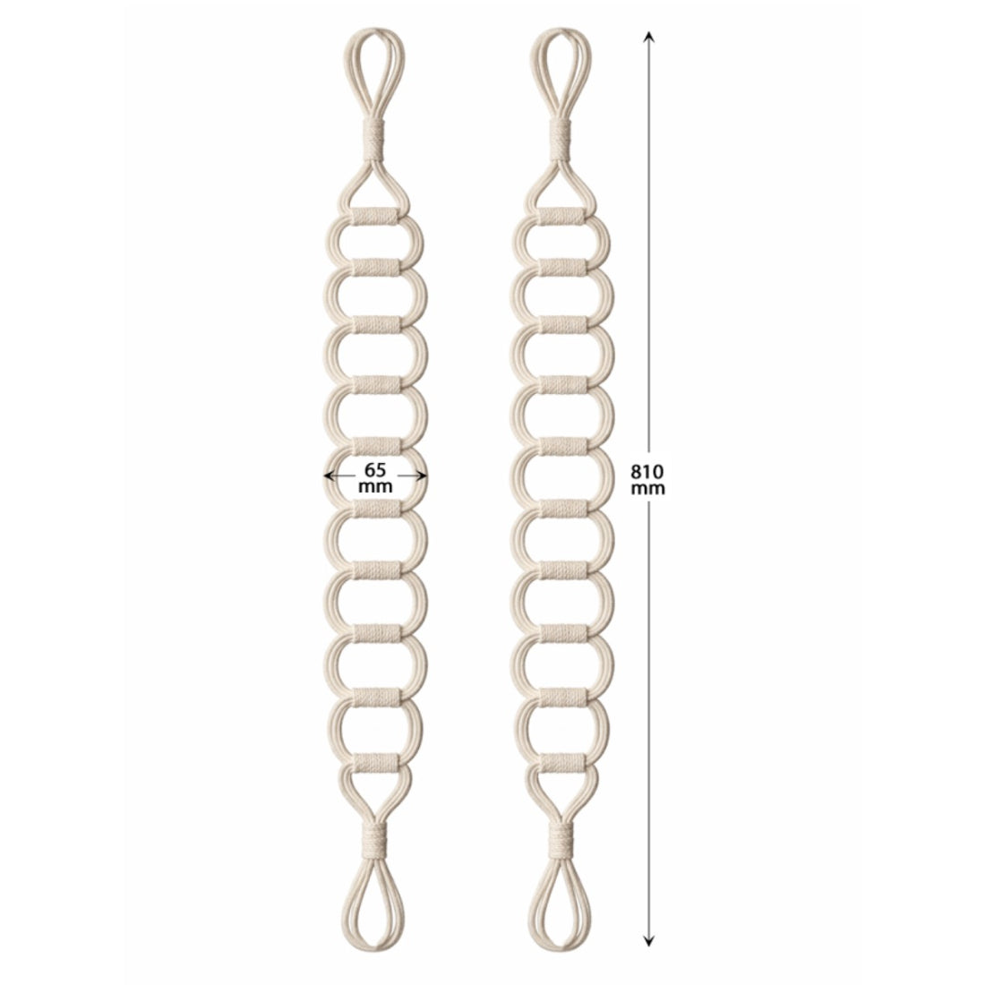 Laura Ashley Ardal Rope Tiebacks (Pair) - Cotton